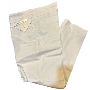 Zac & Rachel slim ankle optic white size 10